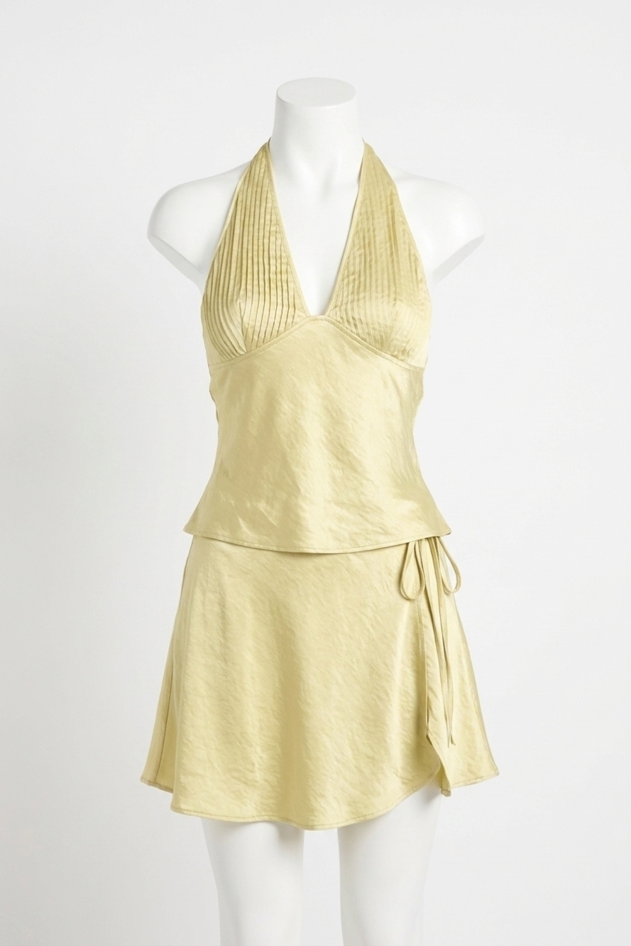 NEW NIA devon sleeveless top in lemongrass